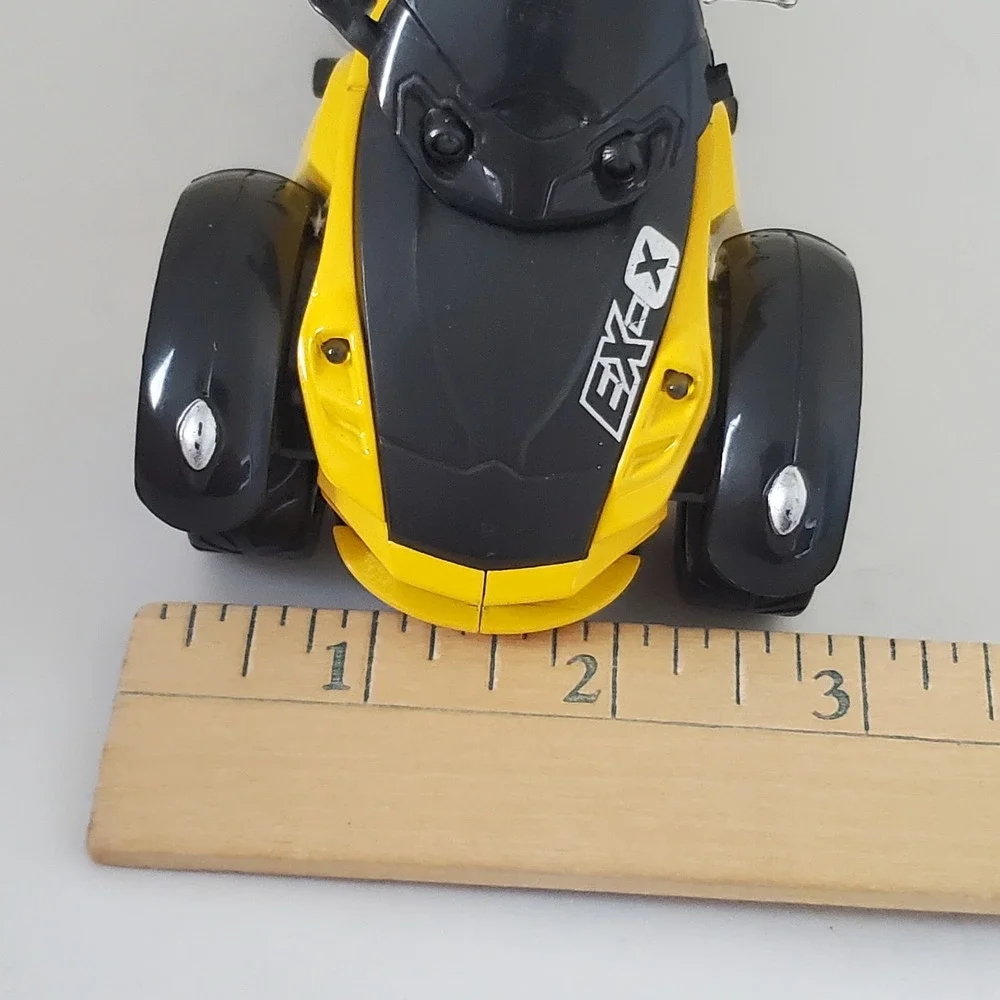 Excite Die-Cast 3-Wheel Motorcycle Trike Toy Yellow Black EXC88 RA#362183